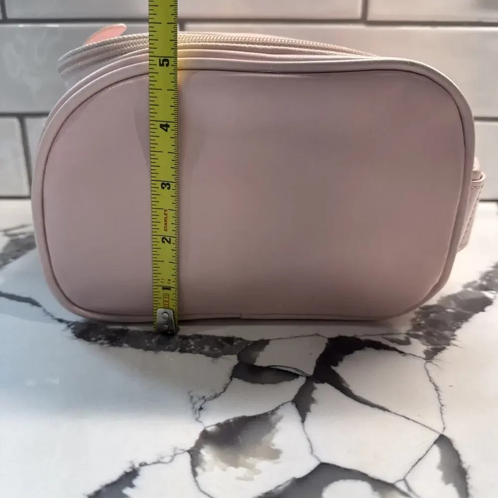 Karl Lagerfeld Maybelle Kat Pink Toiletry Makeup Bag RARE